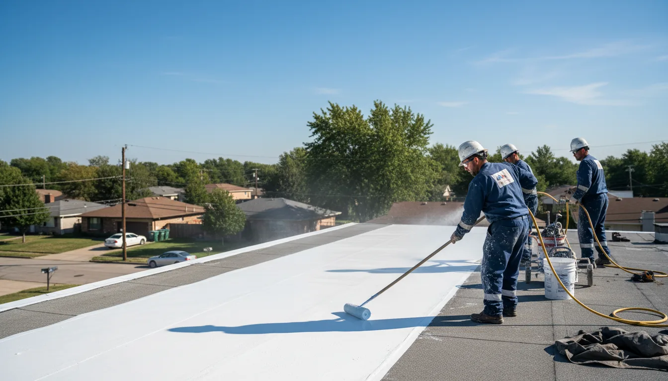 Commercial roof coating in Breckenridge, MI near me